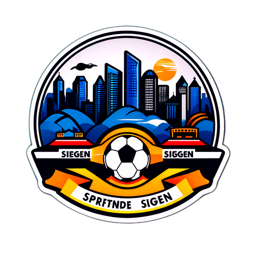 Elegant klistremerke for Sportfreunde Siegen