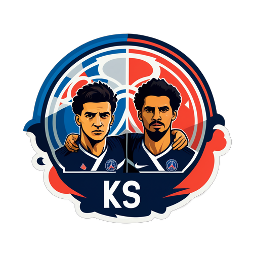 Rivalité Électrisante : Le Sticker Minimaliste PSG vs Sturm Graz Qui Va Réveiller Votre Passion! 