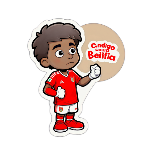 สติกเกอร์ตัวการ์ตูนขอโทษหลังจากทีมเบนฟิก้าพ่ายแพ้