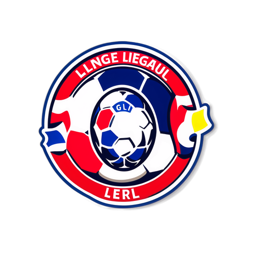 法甲足球場景貼紙