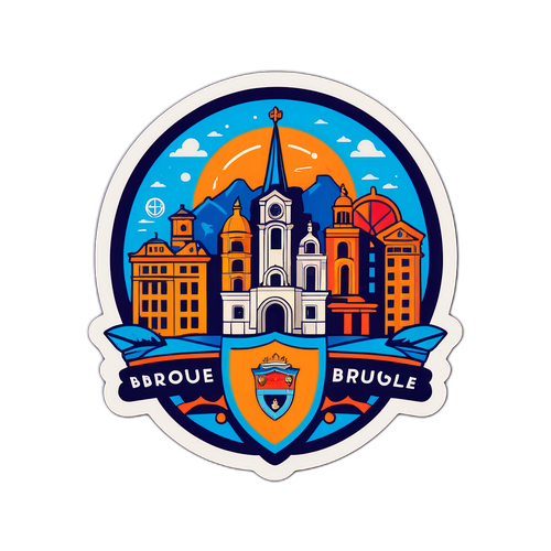 Desenho estilizado de Brusque