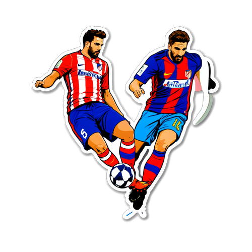 Sticker destacando el partido Atlético Madrid vs Getafe