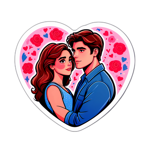 Aşk Temalı Sticker Tasarımı