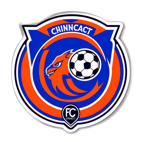 Logo FC Cincinnati s fotbalovým míčem
