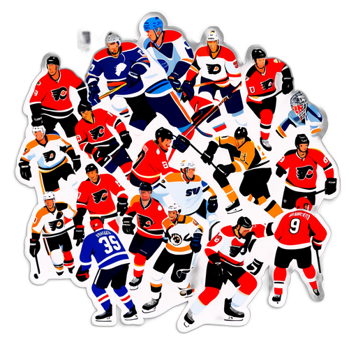 En klistermärke som hyllar NHL:s bästa ögonblick