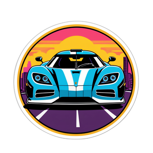 Retro Koenigsegg i stadsmiljö