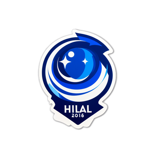 Al Hilal Futbol Tasarımı Sticker