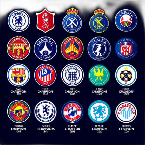 Стікер з візуалізацією значень команд Ліги Чемпіонів