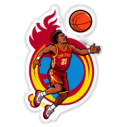 Iowa State Cyclones Basketball Sticker