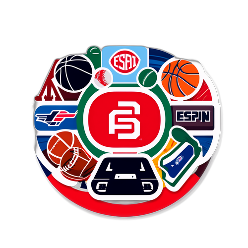 ESPN Logo with Sports Icons