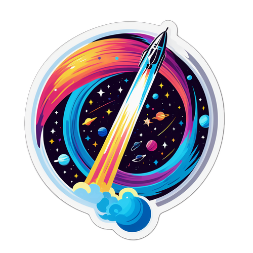 Cosmic na Sticker ng Kometang 3i Atlas