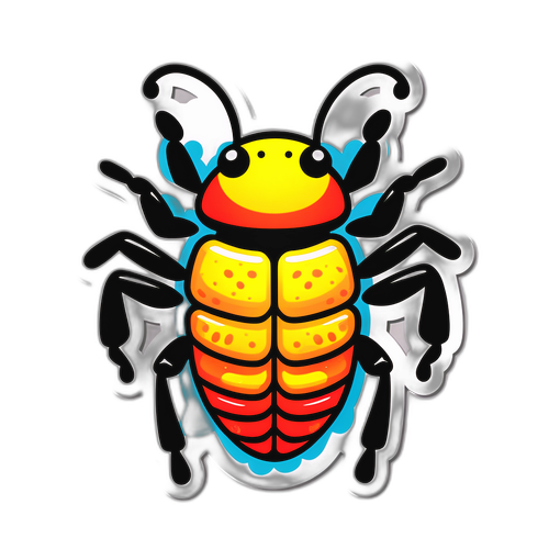 生虫进口事件幽默贴纸