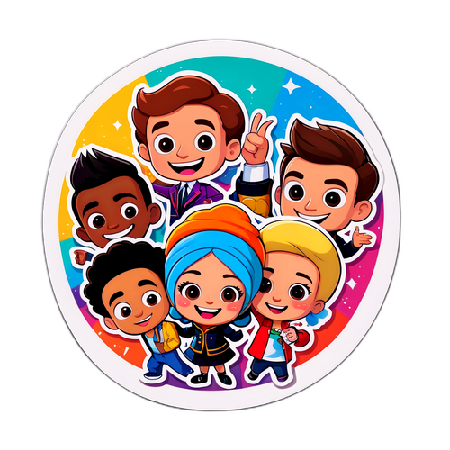 Divertido diseño para Telefe Vivo con personajes animados