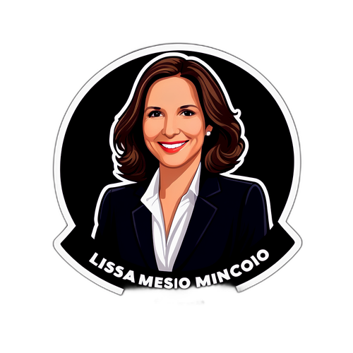 Adesivo Minimalista per Lisa Monaco