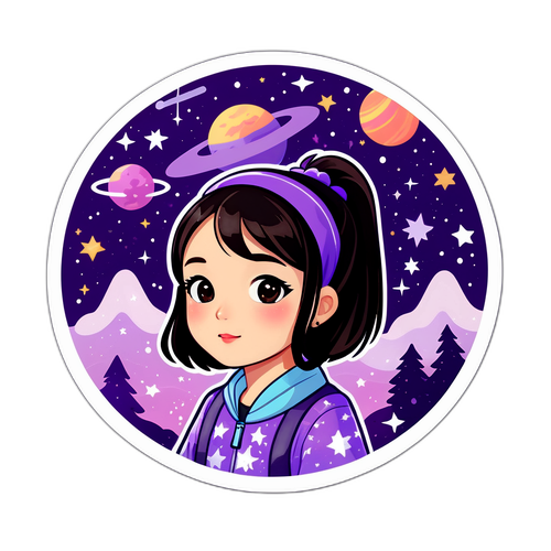 林依晨宇宙主題貼紙