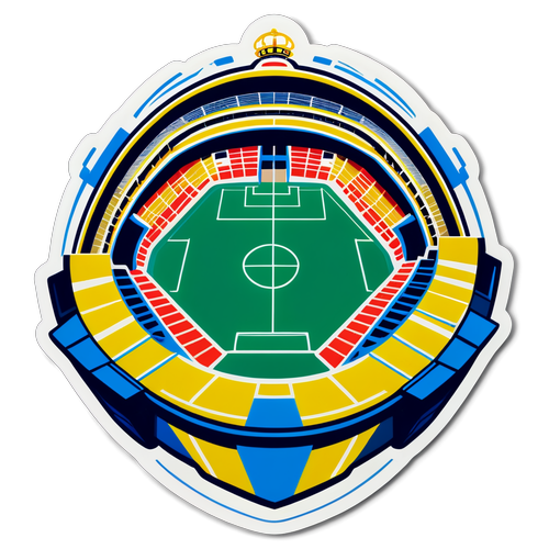 Stylized Illustration of Leganes Stadium