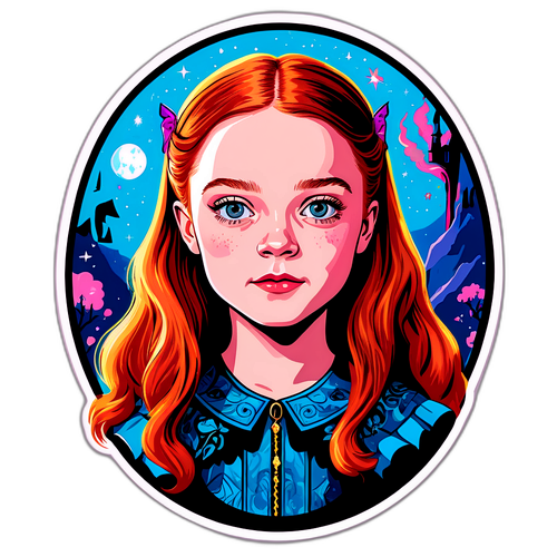 Sadie Sink - Büyülü Fantastik Arka Plan