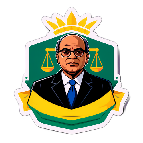 Ilustração Estilizada de Gilmar Mendes
