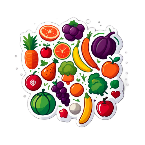 Sticker s motivem zdravého životního stylu