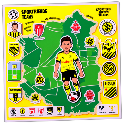 สติกเกอร์ทีมกีฬา Sportfreunde Siegen และ Dortmund