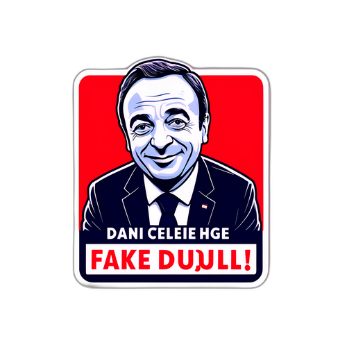 Autocollant humoristique sur la politique française