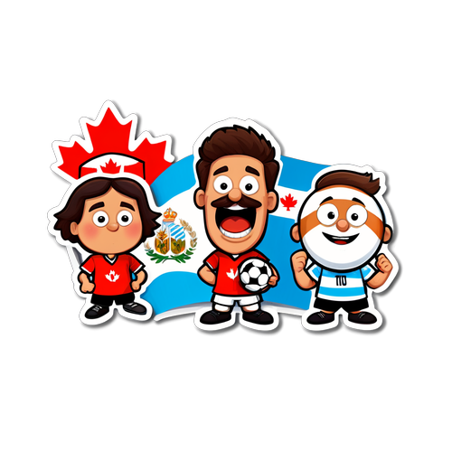 Incroyable ! Ces Personnages de Dessins Animés Vous Font Vivre le Match Canada vs Argentine Comme Jamais !