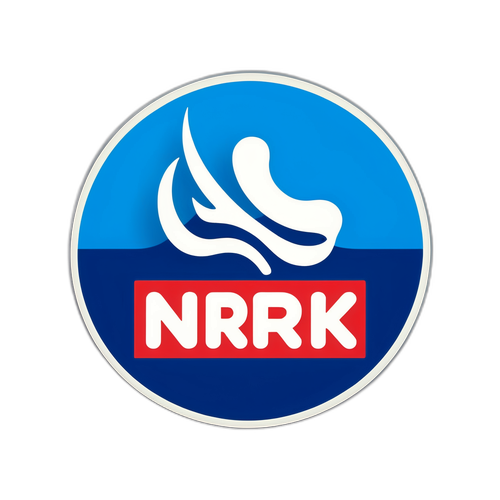 Minimalist NRK-logo med moderne vri