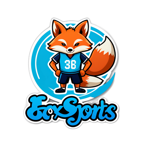 Stylized Fox Sports Sticker