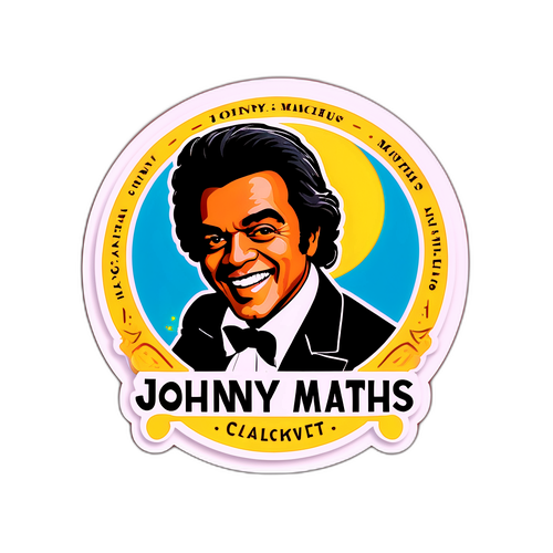 Sticker van een Klassiek Concert van Johnny Mathis