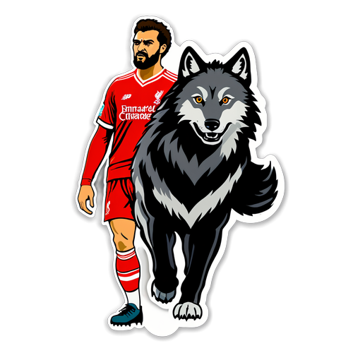 Stiker Komemoratif Pertandingan Liverpool vs Wolves