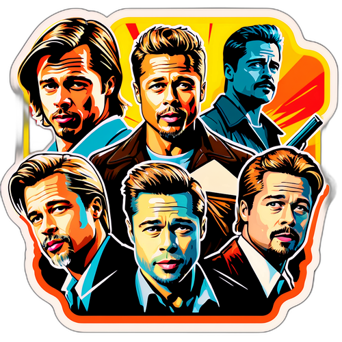 Retro Esthetiek van Brad Pitt