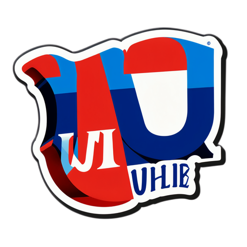 Diseño de sticker vibrante: Universidad de Chile