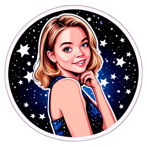 Een eenvoudige maar stijlvolle afbeelding van Sydney Sweeney