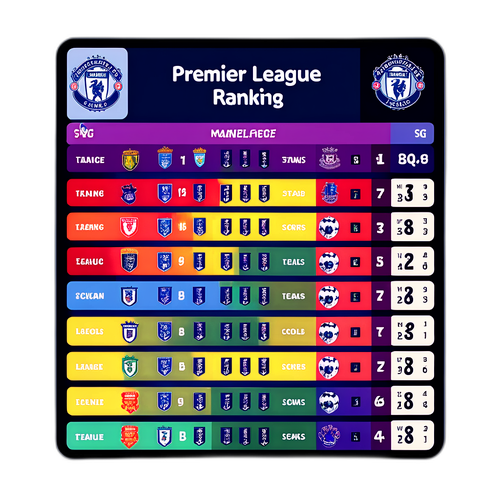 Sticker Xếp Hạng Premier League