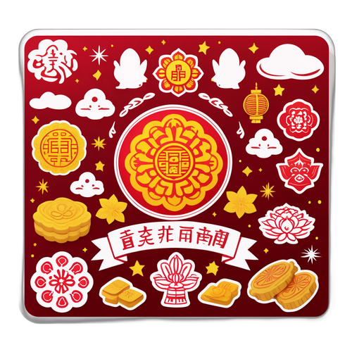 國定假日主題貼紙設計