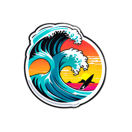 Sticker ya Mambo ya Pwani ya Santa Clara