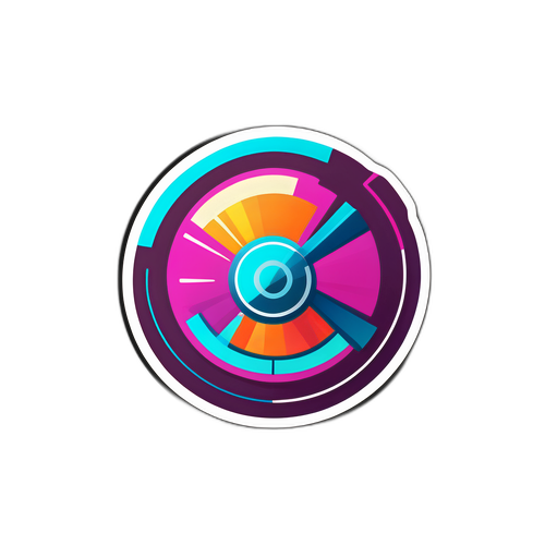 圓形科技美學創新貼紙