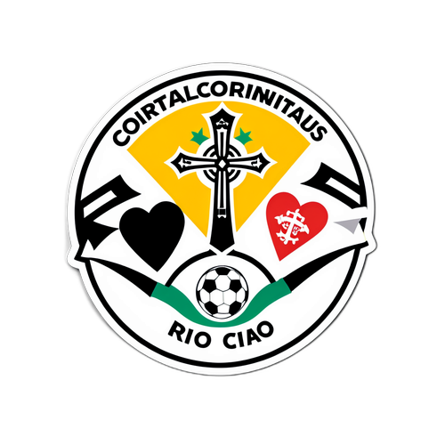 Adesivo do jogo Corinthians e Rio Claro