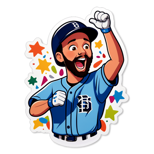 Bryson Stott Home Run Celebration Sticker