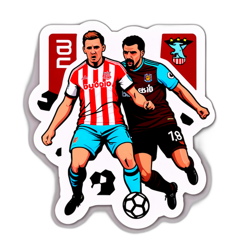 Intensiv fodboldkamp mellem Sunderland og Burnley