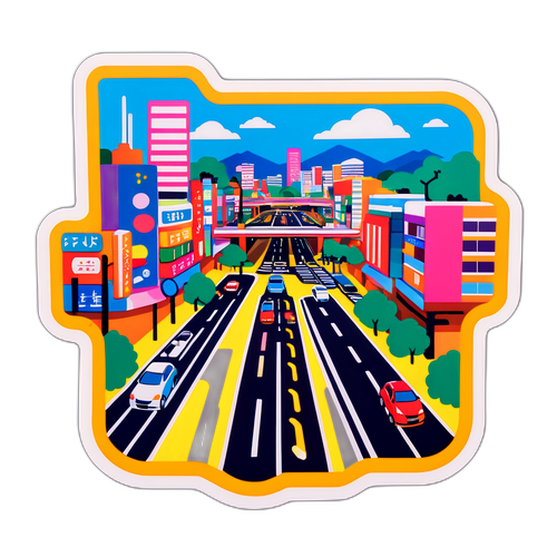 さかしだ交差点のステッカー