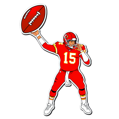 Patrick Mahomes Cartoon Sticker