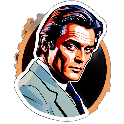 Kreativní nálepka s Alainem Delonem