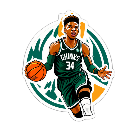 Sticker ng Panahon: Giannis Antetokounmpo na Umaatake