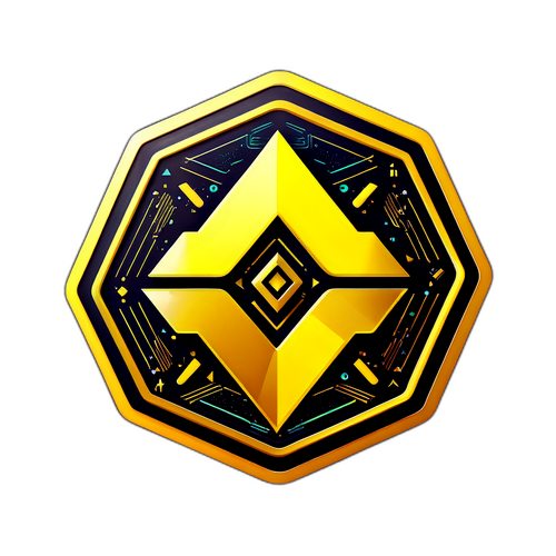 Thiết kế động của logo Binance với các yếu tố tương lai