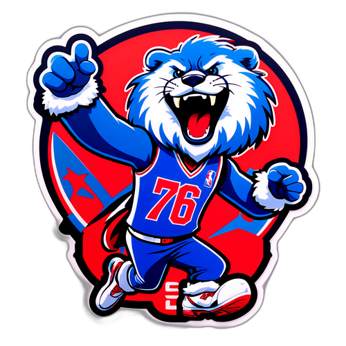Sticker ng 76ers Mascot