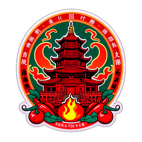 灵隐寺辣味贴纸
