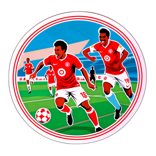 Sticker Momen Menarik Pertandingan Internacional vs Bragantino