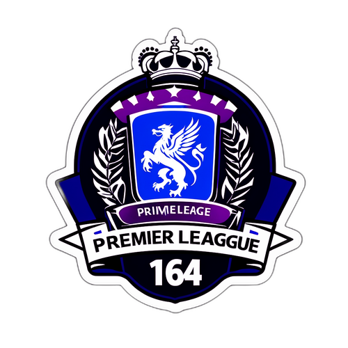 Nhãn dán Premier League với chữ 'Bảng xếp hạng Premier League'