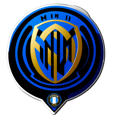 Inter Milan w Akcji! Odkryj Naszą Ekscytującą Naklejkę z Logo, Stadionem i Piłką!